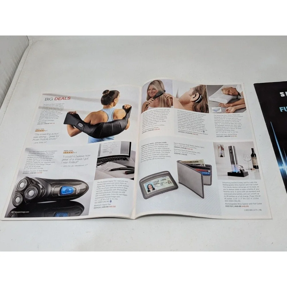 Sharper Image Catalog Magazine Technology Fall‎ Holiday Christmas 2018 2020 VTG